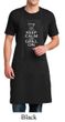 Mens Apron White Keep Calm Grill On Full Length Apron with Pockets