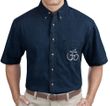 Mens Aum Yoga Denim Shirt - 100% Cotton