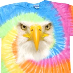 Mens Bald Eagle Shirt Big Bald Eagle Face Eternity Tie Dye T-shirt Mens Bald Eagle Shirt Big Bald Eagle Face Eternity Tie Dye T-shirt