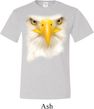 Mens Bald Eagle Shirt Big Bald Eagle Face Tall Tee T-Shirt