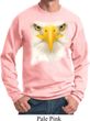 Mens Bald Eagle Sweatshirt Big Bald Eagle Face Sweat Shirt