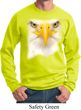 Mens Bald Eagle Sweatshirt Big Bald Eagle Face Sweat Shirt