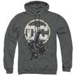 Mens Batman DC Logo Hoodie Sweatshirt - Charcoal - XL