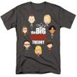 Clearance - Mens Big Bang Theory EMOJIS T-shirt - Charcoal Grey