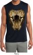 Mens Big Cobra Snake Face Sleeveless Moisture Wicking Tee T-Shirt