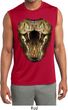 Mens Big Cobra Snake Face Sleeveless Moisture Wicking Tee T-Shirt