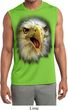Mens Big Eagle Face Sleeveless Moisture Wicking Tee T-Shirt