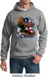 Mens Biker Hoodie American By Birth Hoody