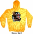 Mens Biker Hoodie American By Birth Tie Dye Hoody