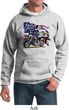 Mens Biker Hoodie American Pride Motorcycle Hoody