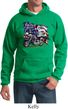 Mens Biker Hoodie American Pride Motorcycle Hoody