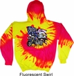 Mens Biker Hoodie American Pride Motorcycle Tie Dye Hoody