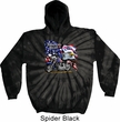Mens Biker Hoodie American Pride Motorcycle Tie Dye Hoody