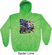 Mens Biker Hoodie American Pride Motorcycle Tie Dye Hoody
