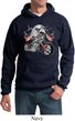 Mens Biker Hoodie Eagle Biker Hoody