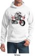Mens Biker Hoodie Eagle Biker Hoody