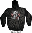 Mens Biker Hoodie Eagle Biker Tie Dye Hoody