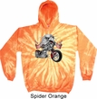Mens Biker Hoodie Eagle Biker Tie Dye Hoody