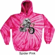 Mens Biker Hoodie Eagle Biker Tie Dye Hoody
