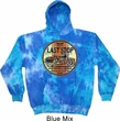 Mens Biker Hoodie Last Stop Tie Dye Hoody