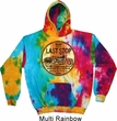 Mens Biker Hoodie Last Stop Tie Dye Hoody