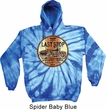 Mens Biker Hoodie Last Stop Tie Dye Hoody