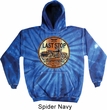 Mens Biker Hoodie Last Stop Tie Dye Hoody