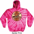 Mens Biker Hoodie Last Stop Tie Dye Hoody