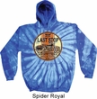 Mens Biker Hoodie Last Stop Tie Dye Hoody