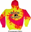 Mens Biker Hoodie Ride It Like You Stole It Tie Dye Hoody