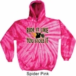 Mens Biker Hoodie Ride It Like You Stole It Tie Dye Hoody