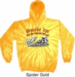 Mens Biker Hoodie Smoke Em Tie Dye Hoody