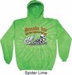 Mens Biker Hoodie Smoke Em Tie Dye Hoody