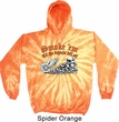 Mens Biker Hoodie Smoke Em Tie Dye Hoody