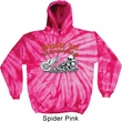 Mens Biker Hoodie Smoke Em Tie Dye Hoody