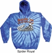 Mens Biker Hoodie Smoke Em Tie Dye Hoody