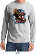 Mens Biker Shirt American By Birth Long Sleeve Tee