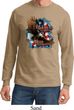 Mens Biker Shirt American By Birth Long Sleeve Tee