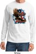 Mens Biker Shirt American By Birth Long Sleeve Tee