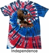 Mens Biker Shirt American By Birth Patriotic Tie Dye Tee T-shirt