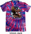 Mens Biker Shirt American By Birth Patriotic Tie Dye Tee T-shirt