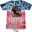 Mens Biker Shirt American By Birth Patriotic Tie Dye Tee T-shirt