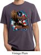 Mens Biker Shirt American By Birth Pigment Dyed Tee T-Shirt