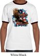 Mens Biker Shirt American By Birth Ringer Tee T-Shirt