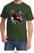 Mens Biker Shirt American By Birth Tee T-Shirt