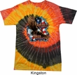 Mens Biker Shirt American By Birth Tie Dye Tee T-shirt