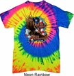 Mens Biker Shirt American By Birth Tie Dye Tee T-shirt