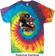 Mens Biker Shirt American By Birth Tie Dye Tee T-shirt