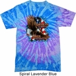 Mens Biker Shirt American By Birth Tie Dye Tee T-shirt