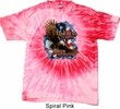 Mens Biker Shirt American By Birth Tie Dye Tee T-shirt